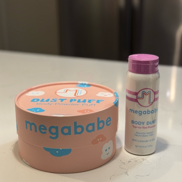 Megababe Pink Body Dust and Puff Set - Picture 7 of 9